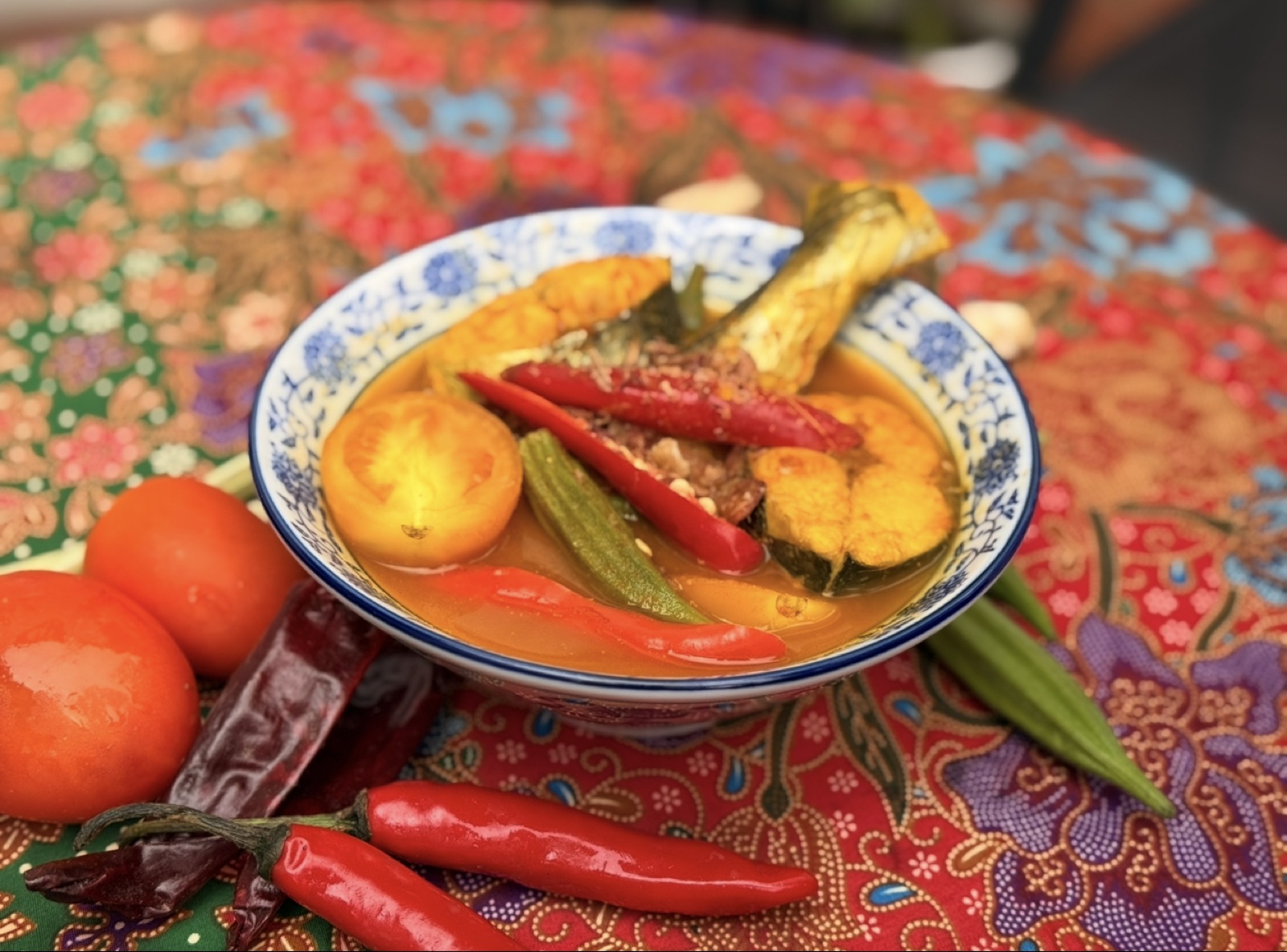 Asam Rebus traditional family fish recipe at Tranquera House